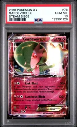 2016 POKEMON XY STEAM SIEGE #78 GARDEVOIR EX - PSA 10 - Image 1