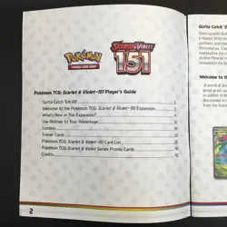 Pokemon TCG Scarlet and Violet 151 Players Guide ETB Checklist Booklet - Image 4
