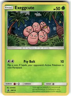 Exeggcute SM119 Black Star Promo Holo Pokemon 2018 SM Sun & Moon NM - Image 1