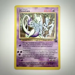 Pokemon TCG Mewtwo Black Star Promo #12 WOTC Vintage - Image 1