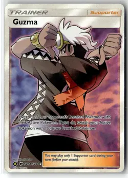 Guzma ⭐ SV84/SV94 Holo Rare Ultra Hidden Fates Shiny Vault 2019 Pokemon NM - Image 1