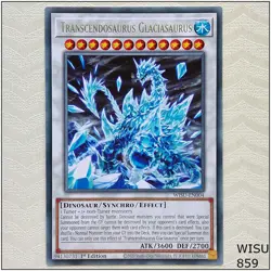 Transcendosaurus Glaciasaurus - WISU-EN004 - Rare 1st Edition Yugioh - Image 1