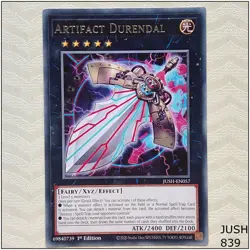 Artifact Durendal - JUSH-EN057 - Rare 1st Edition Yugioh - Image 1