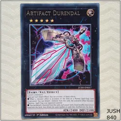 Artifact Durendal - JUSH-EN057 - Rare 1st Edition Yugioh - Image 1