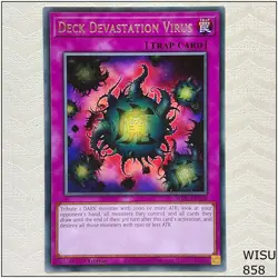 Deck Devastation Virus - WISU-EN058 - Rare 1st Edition Yugioh - Image 1