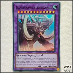 Transcendosaurus Gigantozowler - WISU-EN003 - Super Rare 1st Edition Yugioh - Image 1