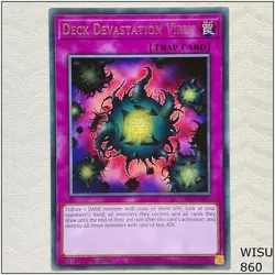 Deck Devastation Virus - WISU-EN058 - Rare 1st Edition Yugioh - Image 1