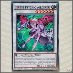 Serene Psychic Sorceress - DOOD-EN042 - Common 1st Edition Yugioh - Image 1