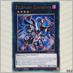 Evilswarm Ouroboros - CRBR-EN047 - Rare 1st Edition Yugioh - Image 1