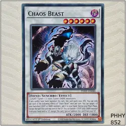 Chaos Beast - PHHY-EN040 - Common 1st Edition Yugioh - Image 1