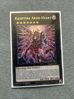 Yugioh! - KASHTIRA ARISE-HEART - 1ST EDITION SECRET RARE PHHY-EN046! Mint! - Image 2