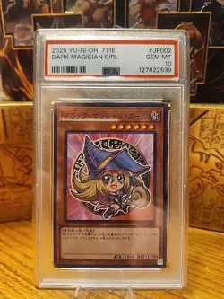 PSA 10 2025 YU-GI-OH! 7-ELEVEN COLLABORATION #JP002 DARK MAGICIAN GIRL Japanese - Image 1