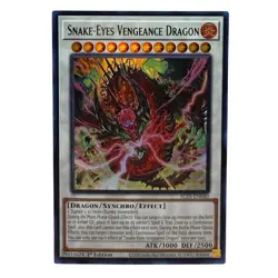 YuGiOh! Snake-Eyes Vengeance Dragon (Ultra Rare) ALIN-EN040 1st Edition NM - Image 1