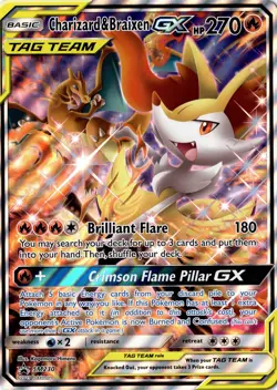 Charizard & Braixen GX - (SM Black Star Promo) SM230 Jumbo Cards Holo - Image 1