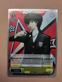 Persona 5 Weiss Schwarz Protagonist Trial Deck English RRR Foil Card - Image 3