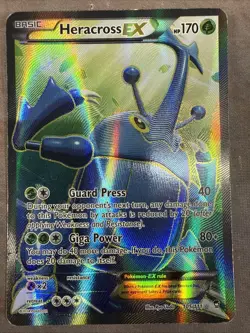Heracross EX (105 Full Art) 105/111 XY - Furious Fists Holo Pokemon Card - Image 1