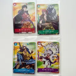 Monkey D Luffy Gear 5 Kid Trafalgar Law ONE PIECE Card Seven Eleven 4 types - Image 1