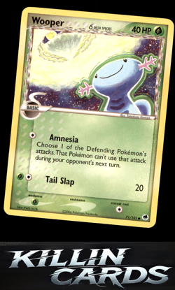 Wooper (Delta Species) 71/101 Pokemon Common Dragon Frontiers Card NM - Image 1