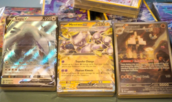 Pokemon Lot 50 Cards - Includes Art Rare/V/VMAX/Ex, 9+ Reverse Holo/Holo/Rare - Image 1