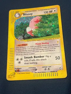 SWIRL AQUAPOLIS Blissey Holo Rare H6/H32 Pokemon cards Aquapolis 2002 E-Reader - Image 2