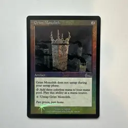 Magic: The Gathering Foil Grim Monolith Card Urza's Legacy NM - Image 1