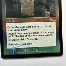 Magic: The Gathering Foil Grim Monolith Card Urza's Legacy NM - Image 3