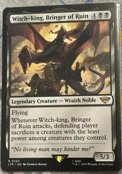 MTG Witch-king, Bringer of Ruin The Lord of the Rings 293 Pack Fresh Rare - Image 2