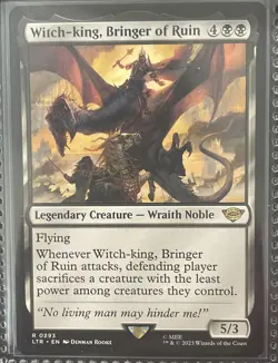 MTG Witch-king, Bringer of Ruin The Lord of the Rings 293 Pack Fresh Rare - Image 4