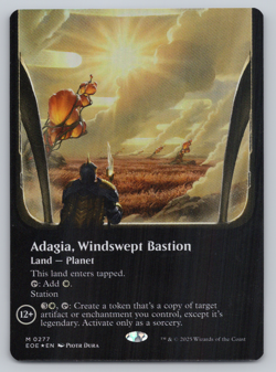 Adagia Windswept Bastion FOIL Borderless - Edge of Eternities - MTG - Image 1