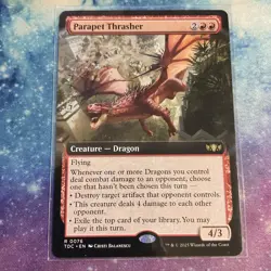 Parapet Thrasher (REGULAR) x1 - MTG Tarkir: Dragonstorm Commander TDC #76 - Image 1