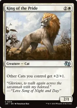 King of the Pride 214 Non-Foil NM MTG J25 Magic - Image 1