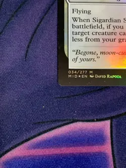 C1988 MAGIC GATHERING MTG SIGARDIAN SAVIOR 034 INNISTRAD: MIDNIGHT HUNT NM FOIL - Image 4