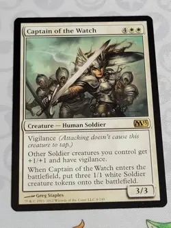 C3492 MAGIC MTG M13 CORE SET 2013 CAPTAIN OF THE WATCH #8 LP RARE - Image 1