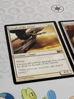 C3499 MAGIC MTG M14 CORE SET 2014 SERAPH OF THE SWORD INDESTRUCTIBILITY LP RARE - Image 3