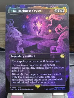 MTG - The Darkness Crystal (Borderless) Foil - FINAL FANTASY (FIN) - Image 1