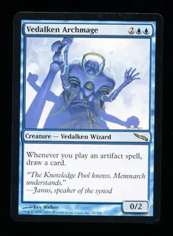 * * 1x Vedalken Archmage x1 * * Mirrodin MTG Close to NM Near Mint - Image 1