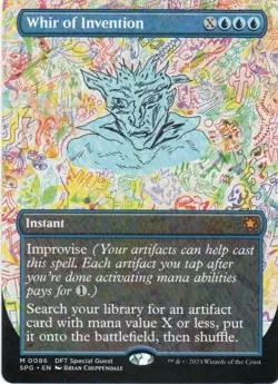 MTG: Special Guests: Borderless Whir of Invention: Lightly Played Condition - Image 1