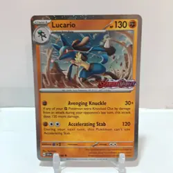 Pokemon Lucario (Scarlet & Violet Stamp) 114/198 NM- Misc Cards & Products - Image 1