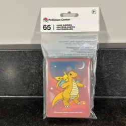 Pokemon Center Dreamy Dragonite Card Sleeves Pikachu Pokemon 65 Sleeves - Image 1