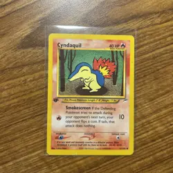 Cyndaquil 61/105 1st Edition Neo Destiny Pokemon NM-LP - Image 1