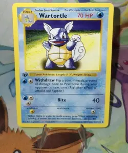 Pokemon TCG 1st Edition Shadowless Wartortle 42/102 Nm/Better - Image 5