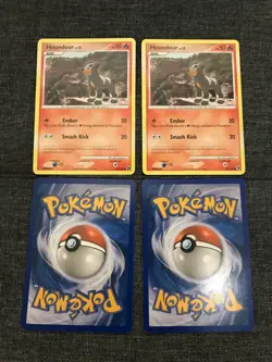 lot of 4 Pokemon D&P Great Encounters Set COMMON Houndour 69/106 -Near Mint (NM) - Image 1