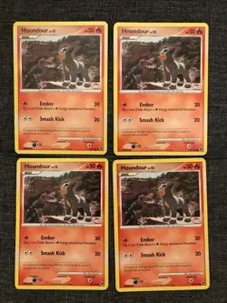 lot of 4 Pokemon D&P Great Encounters Set COMMON Houndour 69/106 -Near Mint (NM) - Image 2