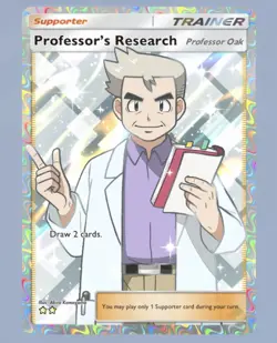 (EN) Professor's Research - Full Art - Professor Oak - Pokemon TCG Pocket PTCGP - Image 1