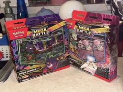 2 Pokemon TCG Mega Battle Deck Bundle Mega Diancie ex & Mega Gengar ex Sealed - Image 1