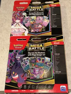 2 Pokemon TCG Mega Battle Deck Bundle Mega Diancie ex & Mega Gengar ex Sealed - Image 4