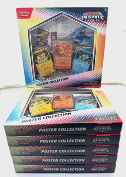 Pokemon TCG Prismatic Evolutions Poster Collection Scarlet & Violet Six Boxes - Image 1