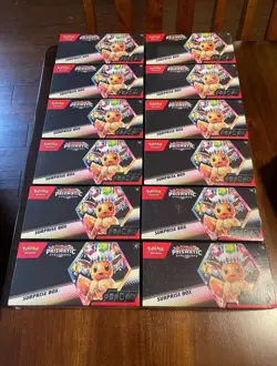 Pokemon Prismatic Evolution Surprise Collection Box - Lot of 12 - New - Sealed - Image 1
