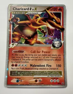 2009 Pokemon Charizard G LV.X #DP45 Diamond and Pearl Black Star Promo Holo Rare - Image 1