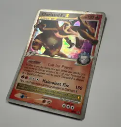 2009 Pokemon Charizard G LV.X #DP45 Diamond and Pearl Black Star Promo Holo Rare - Image 3
